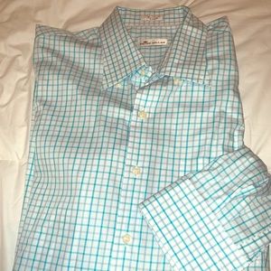 Peter Millar Button Down Light blue long sleeves